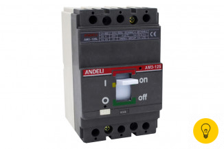 Автоматический выключатель ANDELI AM3-125S/3P 40A 25KA ADL06-801
