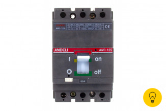 Автоматический выключатель ANDELI AM3-125S/3P 63A 25KA ADL06-802