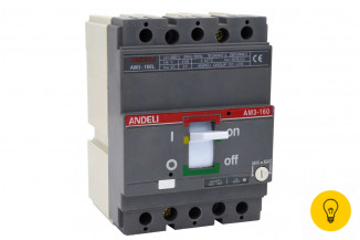 Автоматический выключатель ANDELI AM3-160S/3P 80A 50KA ADL06-810