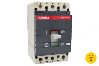 Автоматический выключатель ANDELI AM3-250S/3P 160A 65KA ADL06-820
