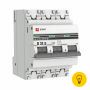 Автоматический выключатель EKF 3P, 31.5А, 4.5kA, ВА47-63, PROxima SQmcb4763-3-31.5D-pro