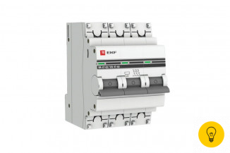 Автоматический выключатель EKF PROxima, ВА 47-63, 3P, 40А, B, 6кА, SQ mcb4763-6-3-40B-pro