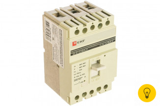 Автоматический трехполюсный выключатель EKF ВА-99/125 125А 25кА РЭ1250А mccb99-125-125 169992010