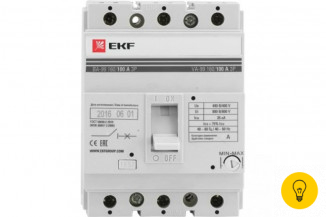 Автоматический выключатель EKF ВА-99/160 80А 3ф 35кА РЭ800А mccb99-160-80