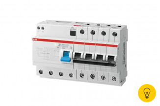 Автоматический выключатель дифференциального тока ABB 6 модулей DS204 AC-C20/0,03 2CSR254001R1204