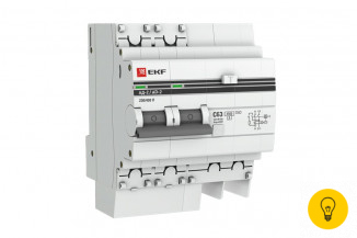 Автоматический дифференциальный выключатель EKF АД-2 2п 10А 30мА С PROxima DA2-10-30-pro