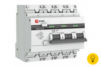 Дифференциальный автомат EKF АД-32 3P+N 32А/30мА 4,5кА PROxima SQDA32-32-30-4P-pro