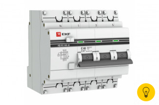 Дифференциальный автомат EKF АД-32 3P+N 40А/100мА 4,5кА PROxima SQDA32-40-100-4P-pro