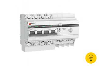 Электронный дифференциальный автомат EKF АД-4 S 40А/100мА C AC защита 270В 45кА PROxima SQDA4-40-100S-pro