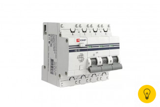 Дифференциальный автомат EKF PROxima АД-32, 3P+N, 40А/300мА, характеристика C, AC, электронный, защита 270В, 4,5кА, SQ DA32-40-300-4P-pro