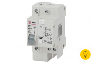 Автоматический выключатель дифференциального тока ЭРА SIMPLE 1P+N 10А 30мА тип АС Б0039286