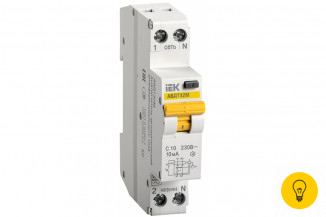 Автоматический выключатель диф. тока IEK АВДТ32М С10 10мА MAD32-5-010-C-10
