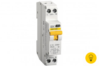 Автоматический выключатель диф. тока IEK АВДТ32М С10 30мА MAD32-5-010-C-30