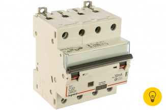 Автоматический выключатель дифференциального тока Legrand 4п C 20А 30мА Leg 411187 1009925