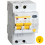 Дифференциальный автоматический выключатель 2п, 40А, 100мА, С АД-12 IEK MAD10-2-040-C-100