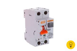 Автоматический выключатель дифференциального тока TDM АВДТ 63 B25 10мА SQ0202-0010