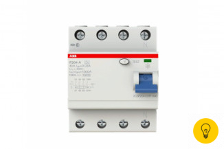 Выключатель дифференциального тока ABB 4 модуля F204 А-25/0,03 2CSF204101R1250