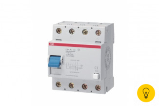 Выключатель дифференциального тока ABB 4 модуля F204 АС-125/0,3 2CSF204001R3950