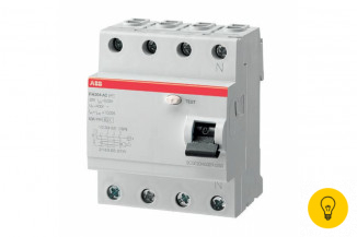 Выключатель дифференциального тока ABB 4 модуля FH204 AC-25/0,3 2CSF204003R3250