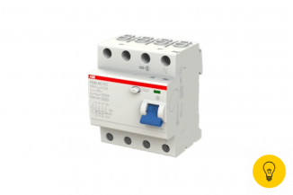 Выключатель дифференциального тока ABB 4п 100A 300mA тип A F204 2CSF204001R3900