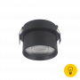 Встраиваемый светильник димм. 10W Черный 3000К R-RC-BL-WW-DIM