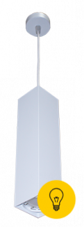 P51A .60х60 WH Светильник подвесной неповоротный