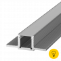 Встраиваемый в гипсокартон алюминиевый профиль LG16-R алюминий 6060 T66, поликарбонат