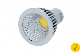 Лампа светодиодная серия LB MR16, 6 Вт, 4000К, цоколь GU5.3, цвет: Хром