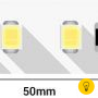 Лента светодиодная LUX, 2835, 120 LED/м, 14,4 Вт/м, 24В, IP33, Нейтральный белый (4000K)