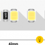 Лента светодиодная LUX, 2835, 168 LED/м, 17 Вт/м, 24В, IP33, Нейтральный белый (4000K)