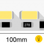 Лента светодиодная LUX, 5730, 60 LED/м, 14,4 Вт/м, 24В, IP33, Холодный белый (6500K)