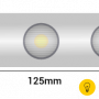 Лента светодиодная Wallwasher  2835, 48 LED/м, 18 Вт/м, 24В , IP67, Цвет: Нейтральный белый