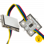 Модуль светодиодый SWG , 4LED, 1,25Вт, 12В, IP65, Цвет: RGB, провод 15см
