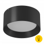 Светильник светодиодный потолочный накладной , серия BQ, Черный, 20Вт, IP20, Теплый белый (3000К)