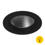 Светильник светодиодный потолочный встраиваемый наклонный, серия DL-KZ, Черный, 18Вт, IP20, Теплый белый (3000К)