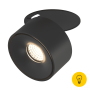 Светильник светодиодный потолочный встраиваемый , серия GW, Черный, 9Вт, IP20, Теплый белый (3000К)