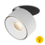 Светильник светодиодный потолочный встраиваемый , серия GW, Белый, 15Вт, IP20, Теплый белый (3000К)