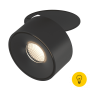 Светильник светодиодный потолочный встраиваемый , серия GW, Черный, 15Вт, IP20, Теплый белый (3000К)