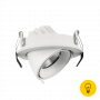 Светильник светодиодный потолочный встраиваемый наклонный, серия IMD, Белый, 10Вт, IP20, Теплый белый (3000К)