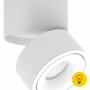 Светильник светодиодный потолочный накладной поворотный, серия LD, Белый, 12Вт, IP20, Нейтральный белый (4000К)