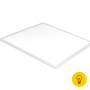 Светильник светодиодный армстронг AT, Белый, Пластик + алюминий, Теплый белый (3200-3700K), 40Вт, IP40