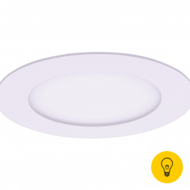 Светильник светодиодный потолочный встраиваемый PL, Белый, Пластик + алюминий, Нейтральный белый (4000-4500K), 6Вт, IP20