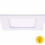 Светильник светодиодный потолочный встраиваемый PL, Белый, Пластик + алюминий, Теплый белый (2700-3000K), 6Вт, IP20