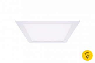 Светильник светодиодный потолочный встраиваемый PL, Белый, Пластик + алюминий, Теплый белый (2700-3000K), 24Вт, IP20