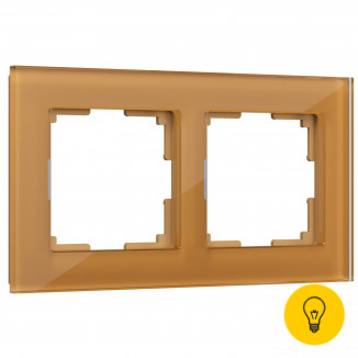 Рамка на 2 поста (бронзовый) WL01-Frame-02