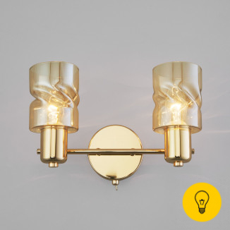 Настенный светильник с поворотными плафонами 20120/2 золото