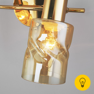 Настенный светильник с поворотными плафонами 20120/2 золото