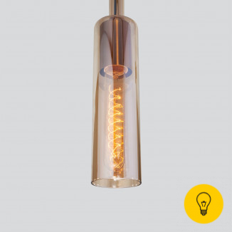 Подвесной светильник со стеклянным плафоном 50226/1 янтарный