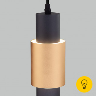 Подвесной светильник 50204/1 LED черный / золото