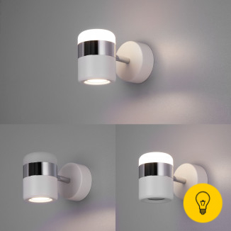 Настенный светильник 20165/1 LED хром / белый